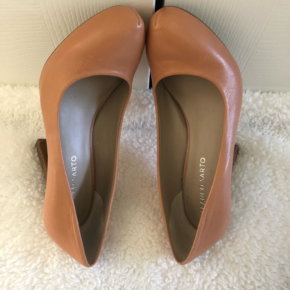 Franco Sarto terracota platform pumps